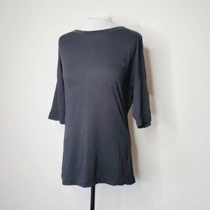 JAMES PERSE 100% Pima Cotton Black Slub T-shirt SMALL size 1